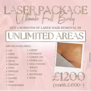 Unlimited Full Body Laser Hair Removal